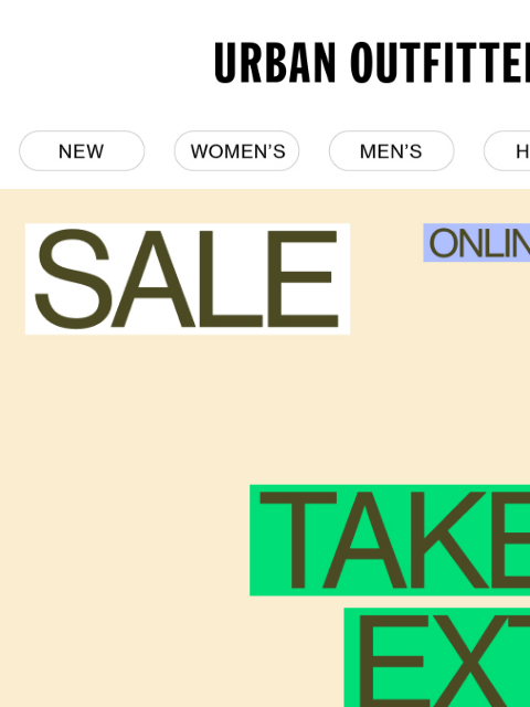 urbanoutfitters newsletter: 📢 Extra 40% Off Sale starts today!