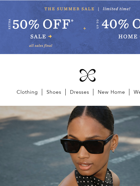 anthropologie newsletter: extra 50% off sale | plus, meet the Jamie dress