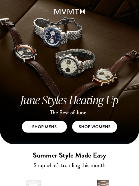 mvmt newsletter: June Favorites, Selling Fast