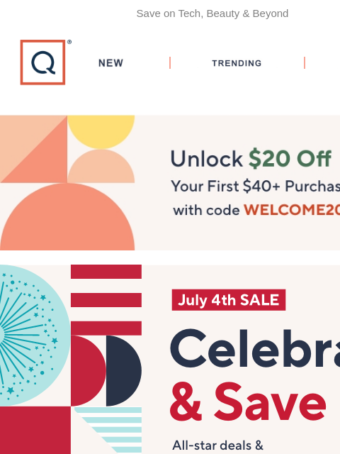 qvcemail newsletter: Just In: July Deals Worth Celebrating