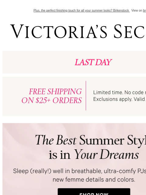 victoriassecret newsletter: Three Words: Perfect Summer Pajamas