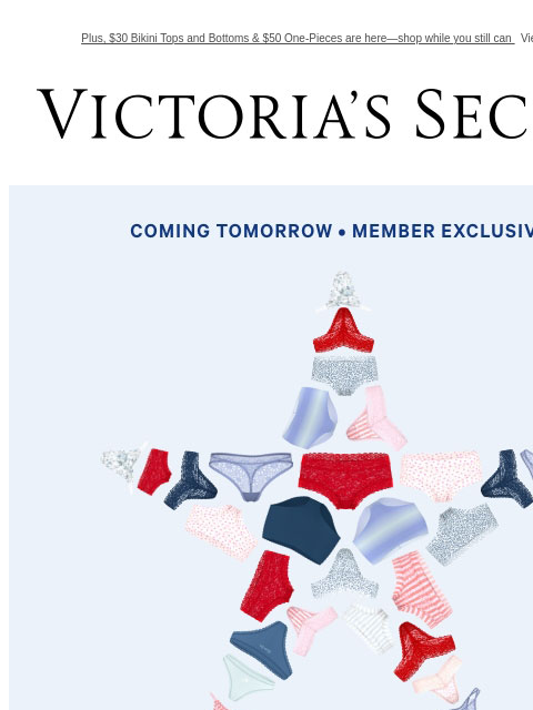 victoriassecret newsletter: Members, 10/$35 Panties Starts Tomorrow