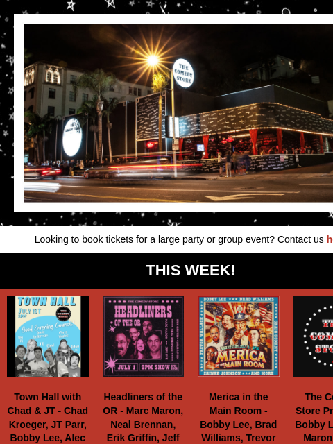 hive newsletter: Bobby Lee, Marc Maron, Jeff Dye, Steph Tolev, Anni...