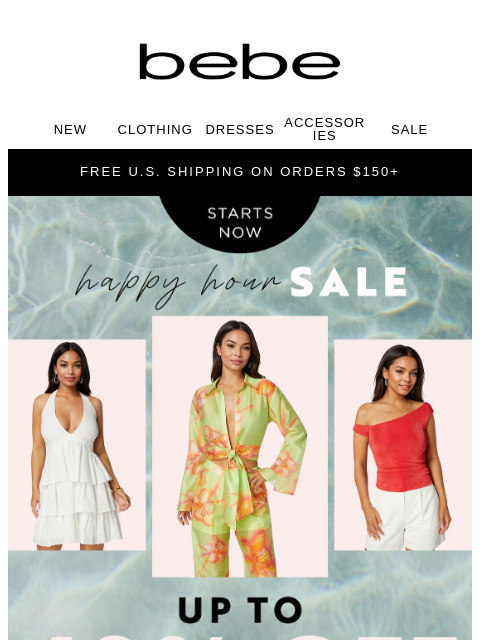 bebe newsletter: Save & Serve Looks: Up to 40% Off 👩‍💻