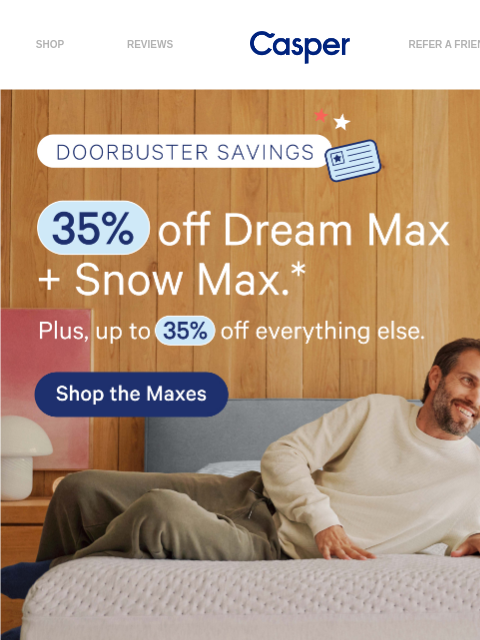 casper newsletter: July 4th Doorbusters Are Here 🎆