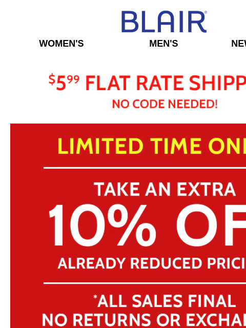 blair newsletter: Claim Your WEB DEAL! [85% Off + 10% Off]