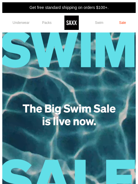 saxxunderwear newsletter: Our biggest ever Swim sale: Save 40% 🩳☀️