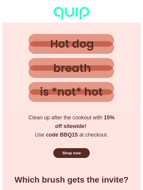 getquip newsletter: Freshen up for the fireworks 🎆