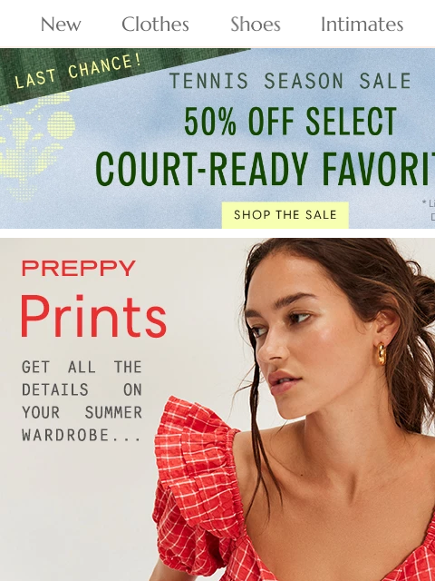 freepeople newsletter: 🤍 Just. Dropped. Prints. ❤️