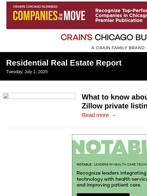 crainalerts newsletter: Agents weigh in on private listings battle