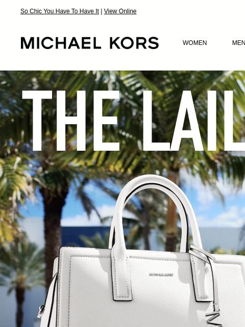 michaelkorsmail newsletter: Bag An Icon: The Laila Satchel
