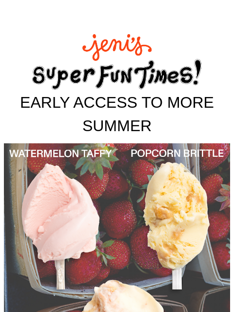jenis newsletter: MORE summer flavors are here!!!