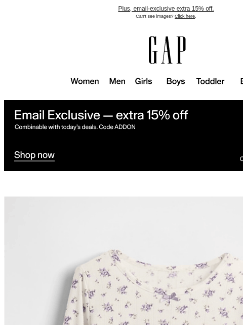 gap newsletter: The Sleepover Sets