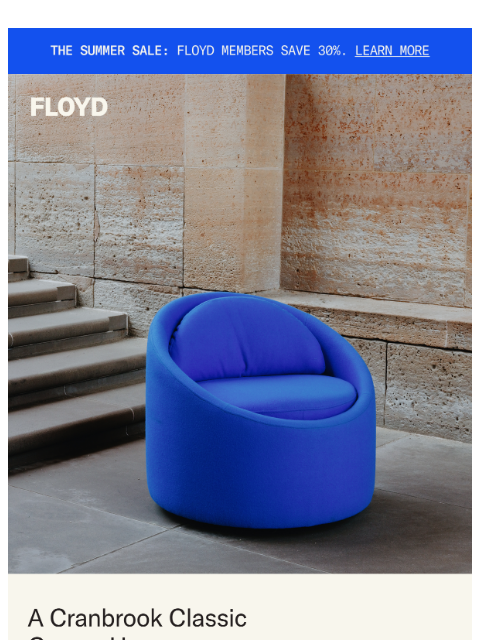 floydhome newsletter: A Cranbrook classic returns home