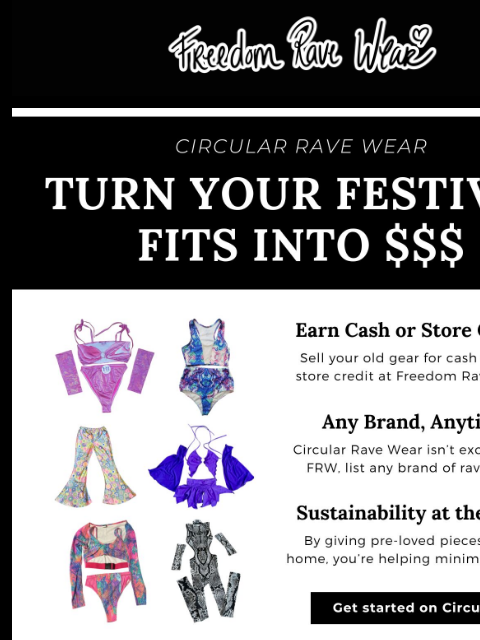 freedomravewear newsletter: Try Our Resale Marketplace!