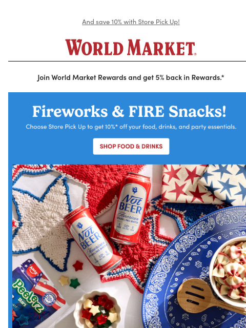 emailworldmarket newsletter: 🎇 Celebrate with the BEST snacks 