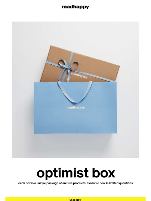 madhappy newsletter: Summer Optimist Box