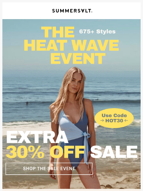summersalt newsletter: Sale On Sale: Extra 30% OFF