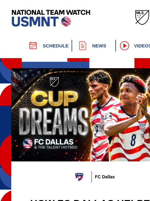 mlssoccer newsletter: The USMNT's Round of 32 journey begins tonight.