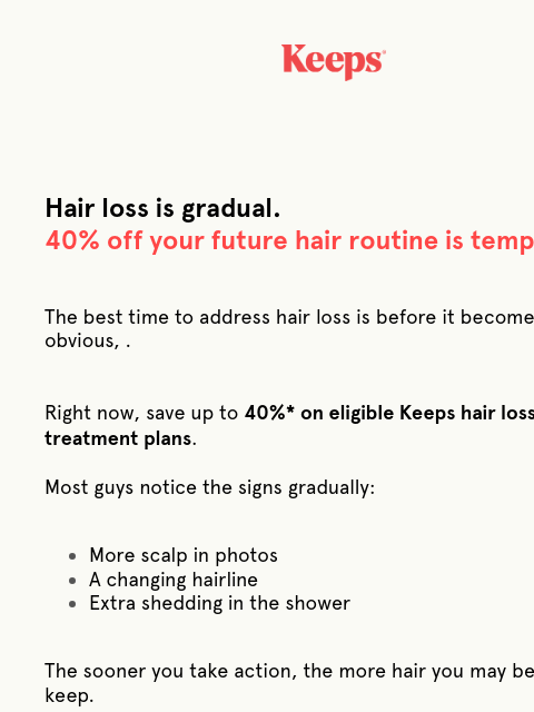 keeps newsletter: One thing you've been avoiding