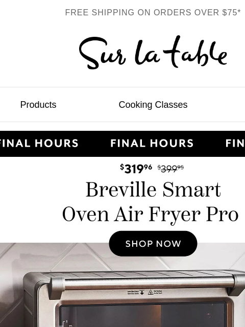 surlatable newsletter: Final hours to save on Breville's best.