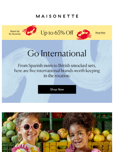 maisonette newsletter: The International Edit