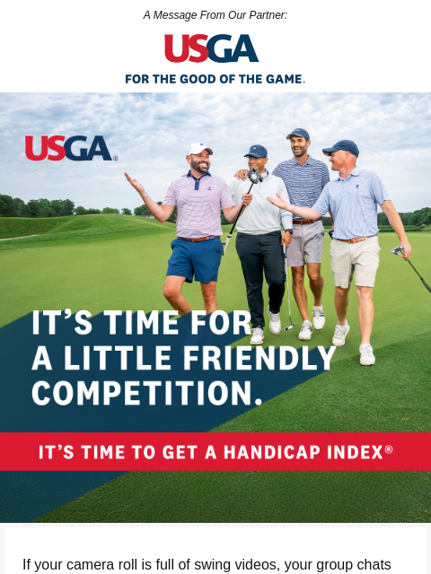 golfdigest newsletter: It’s time to make those casual rounds count…