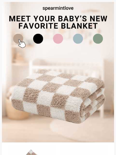 spearmintlove newsletter: ⭐ RESTOCKED: Your Baby's Favorite Blanket