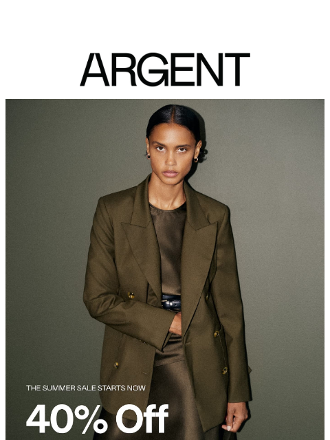 argentwork newsletter: The Summer Sale Is On | Shop 40% Off