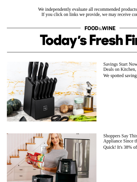 foodandwine newsletter: 38% Off: A Tool Fans Call the 'Best Appliance Sinc...