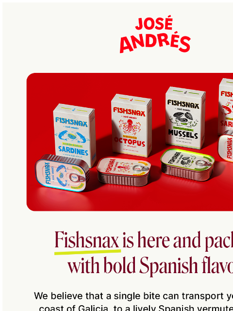 joseandres newsletter: Meet Fishsnax by José Andrés