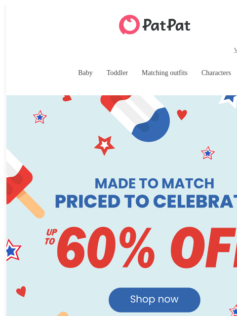 patpat newsletter: 💙 Style That Unites. Prices That Delight. 