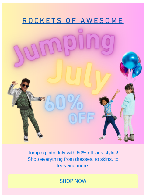 rocketsofawesome newsletter: Jumping into July!