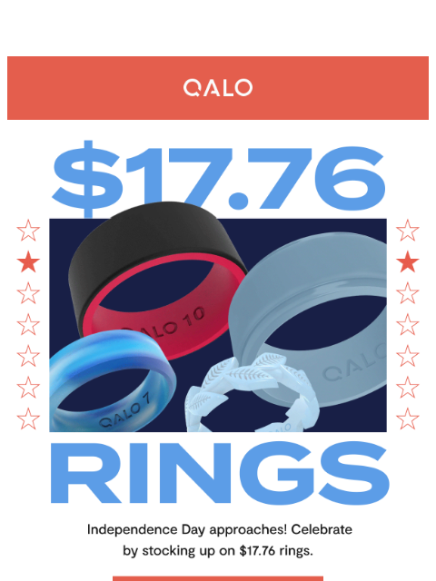 qalo newsletter: THE 1776 SALE IS BACK.