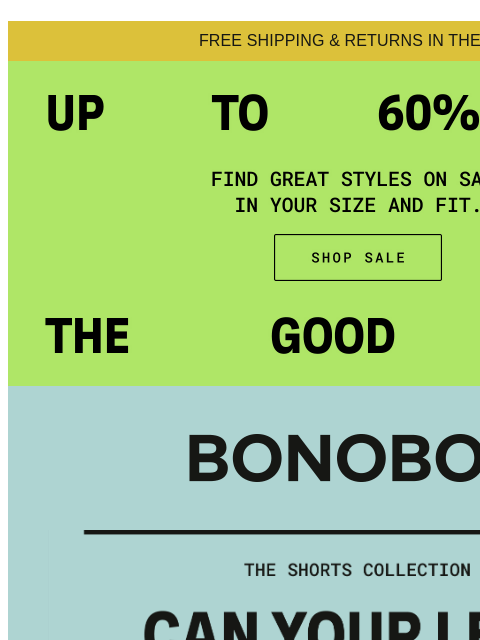 bonobos newsletter: Summer's Trending Shorts