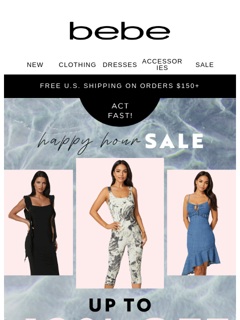 bebe newsletter: Hot Looks, Cooler Prices: Save Up to 40% 🛍️