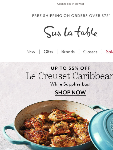 surlatable newsletter: Your Le Creuset Wishlist? Now’s the Time 