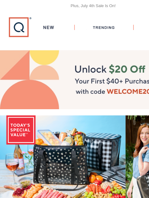 qvcemail newsletter: Set of 4 California Innovations Totes + Get $20 Of...