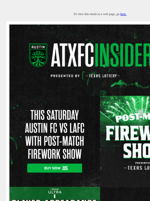 austinfc newsletter: ATXFC Insider: Firework Show, Player Appearance & ...