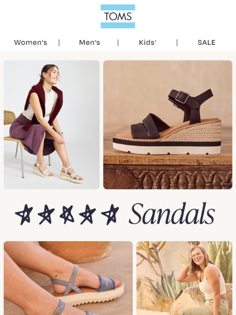 toms newsletter: Rock it in Our Best Selling Platform Sandals