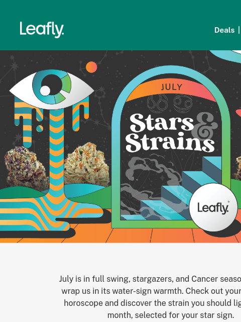 leafly newsletter: ♋️ Your July weed horoscope is here!