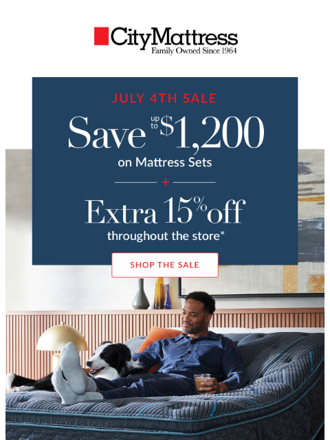 citymattress newsletter: 3 Expert picks, now an Extra 15% off