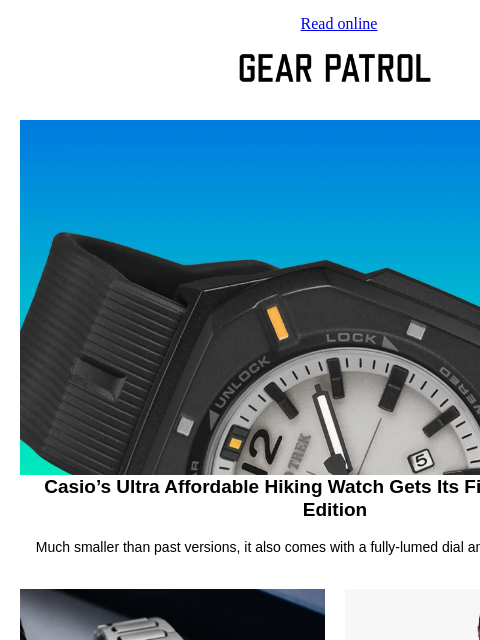 gearpatrol newsletter: Casio's Ultra-Affordable Hiking Watch Goes Analog