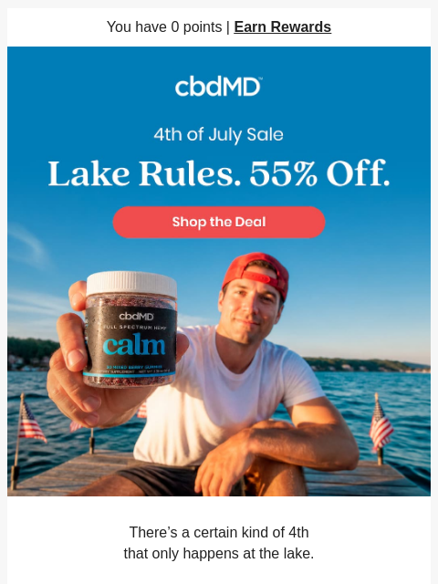 cbdmd newsletter: Your Summer-on-the-Lake Kit