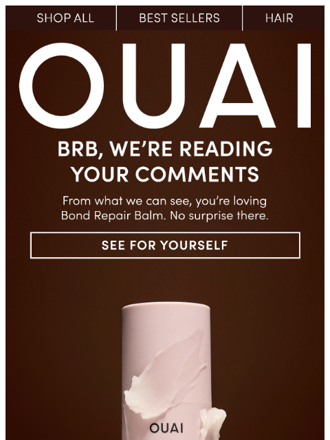 theouai newsletter: “Life changing, it’s SO GOOD”