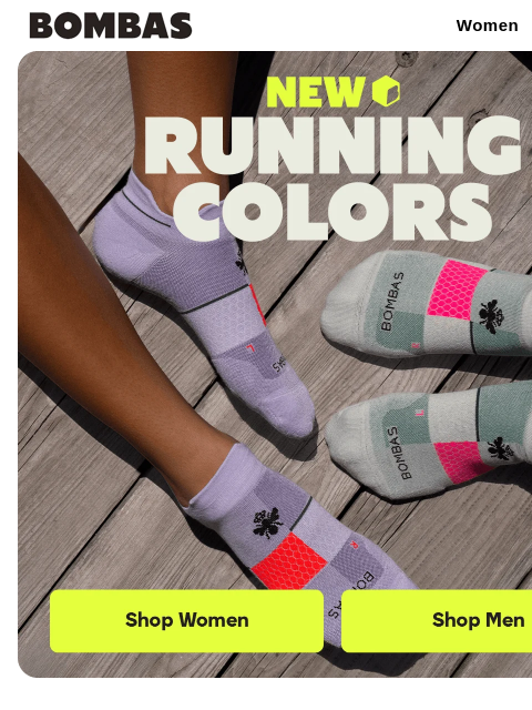 bombas newsletter: New Running Colors Just Dropped