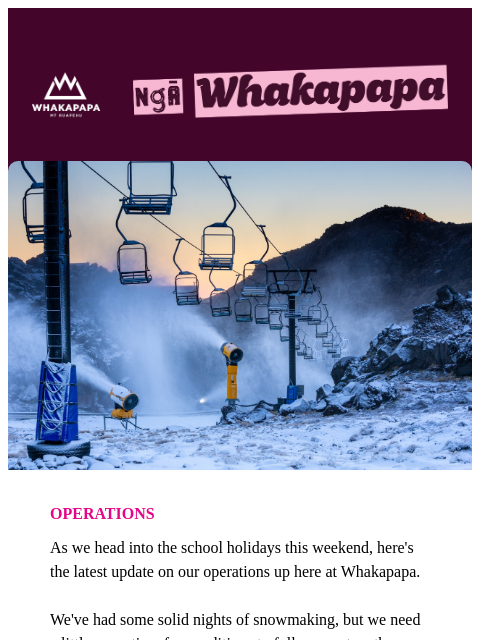 whakapapa newsletter: Your Maunga Update: 2nd July 2026 ⛰️