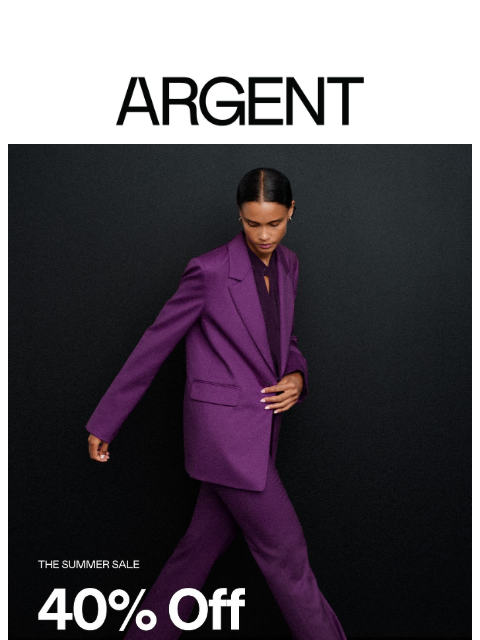 argentwork newsletter: Shop 40% Off | The Summer Sale