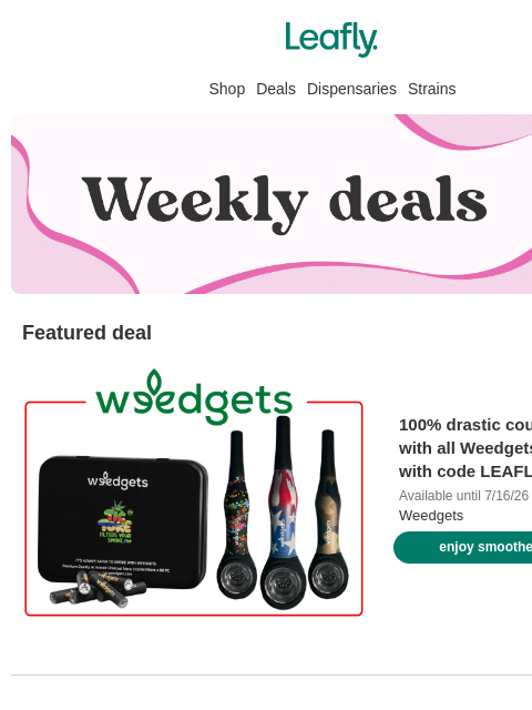 leafly newsletter: 🎆 Deals that get you more bang for your buck