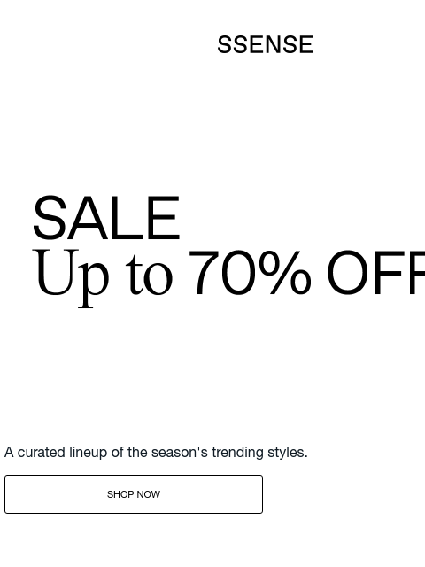 ssense newsletter: These Belong in Your Closet